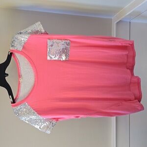 Pol pink with sequin